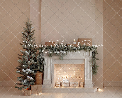 Evergreen & Ivory Mantle - With Sweep Option