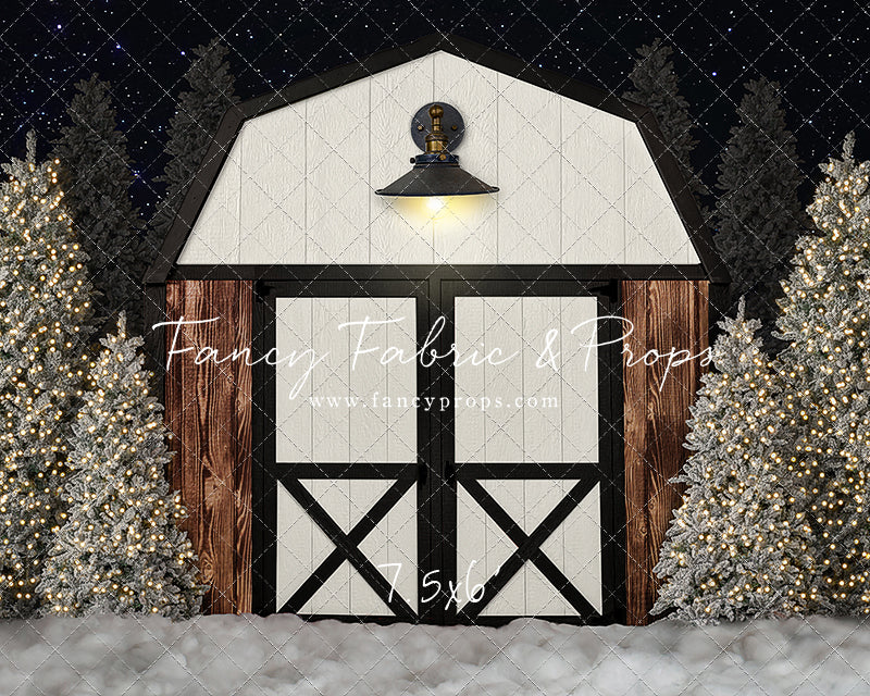 Modern Christmas Barn - With Light