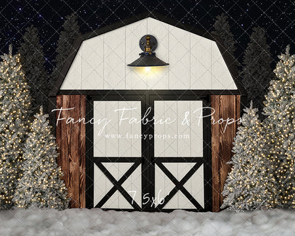 Modern Christmas Barn - With Light