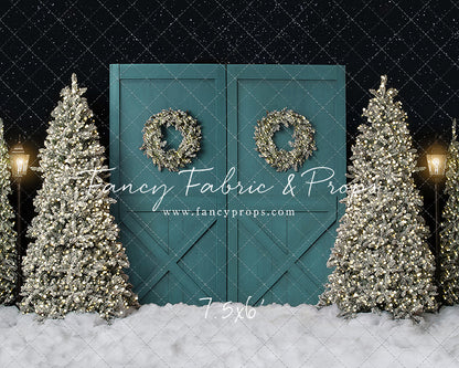 Fancy Blue Barn Doors