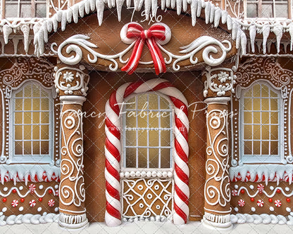Fancy Peppermint Gingerbread House - With Sweep Option