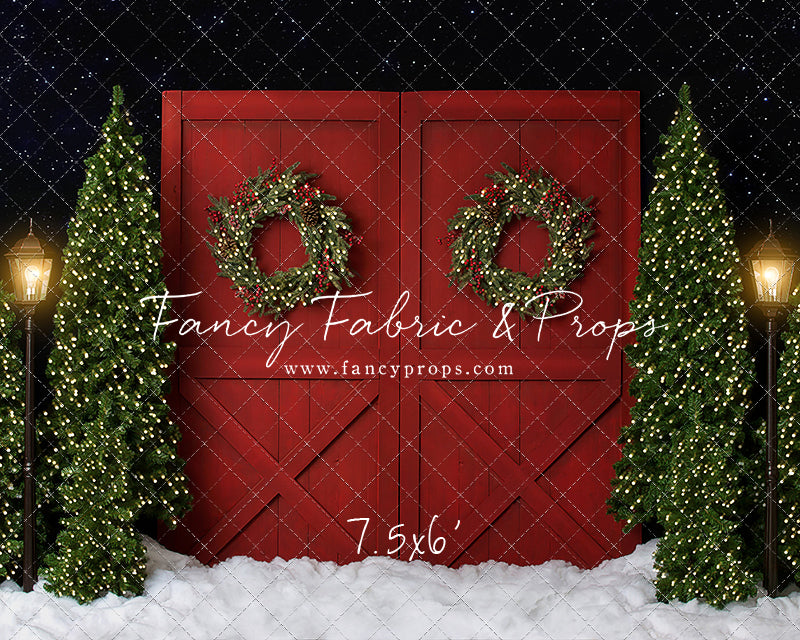 Fancy Red Barn Doors