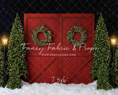 Fancy Red Barn Doors