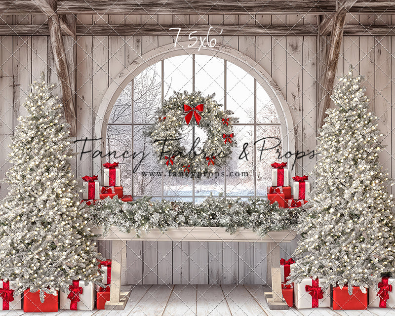 Farmhouse Christmas Winter View