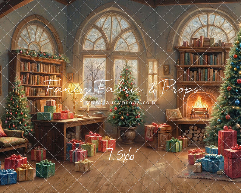 Festive Fireside Study - with Sweep Option