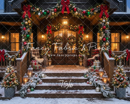 Festive Front Porch - With Sweep Option