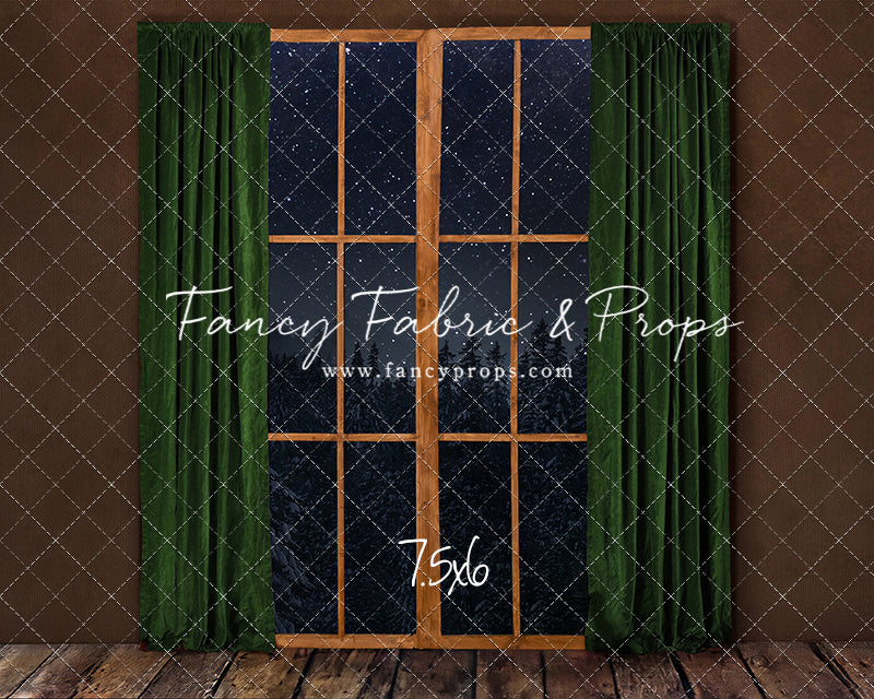Fireside Evergreen Window