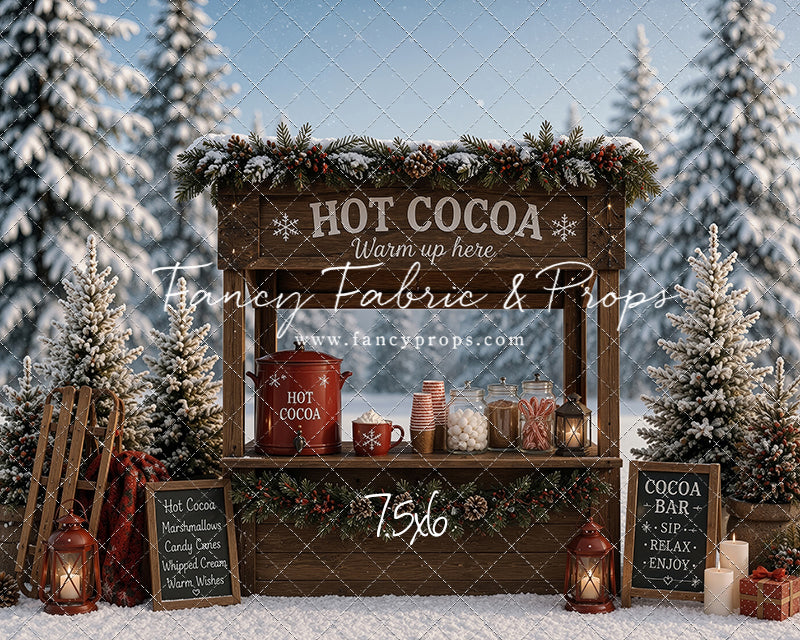 Frosted Forest Cocoa Cart - With Sweep Option