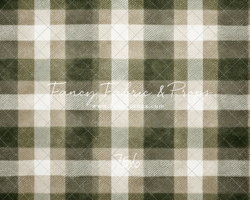 Frosted Pine Plaid - With Sweep Option