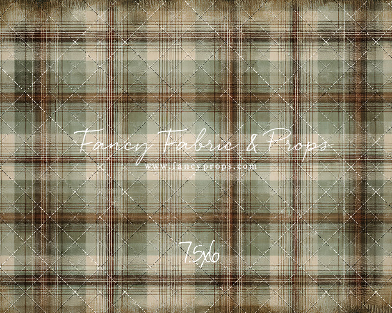 Frosted Plaid Spruce - With Sweep Option