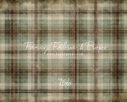 Frosted Plaid Spruce - With Sweep Option