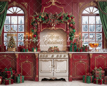 Gilded Cranberry Kitchen - With Sweep Option