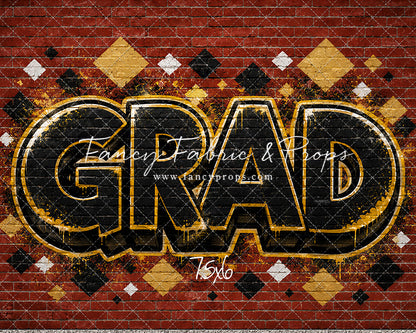 Gold & Black Grad - With Sweep Option