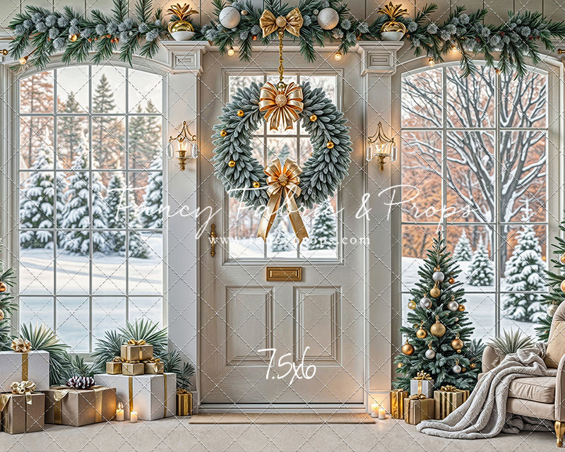 Golden Noel Entryway - with Sweep Option