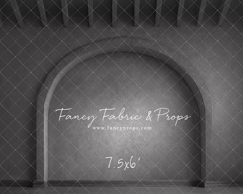 Gothic Gray Archway - Solid Floor - With Sweep Option