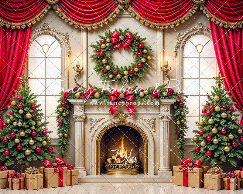Grand Christmas Hearth - with Sweep Option