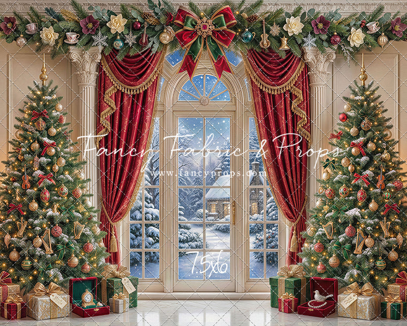 Holiday Window Elegance - with Sweep Option