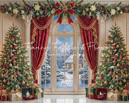 Holiday Window Elegance - with Sweep Option