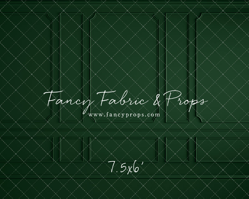 Holly Jolly Green Wainscoting Wall