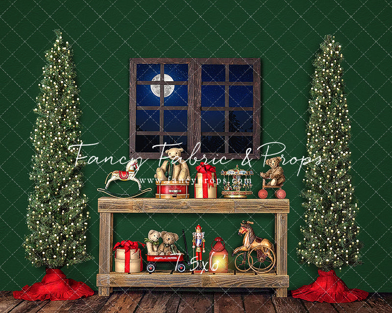 Holly Jolly Workshop Window