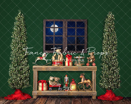 Holly Jolly Workshop Window