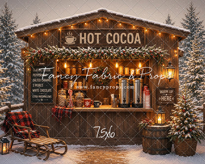Hot Cocoa Holiday Hut - With Sweep Option