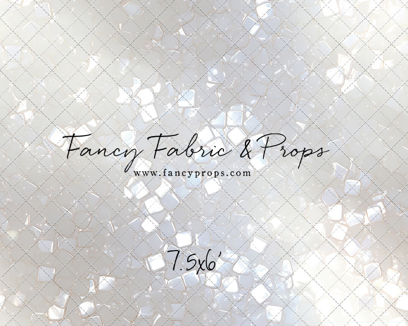 Iridescent White Sparkle