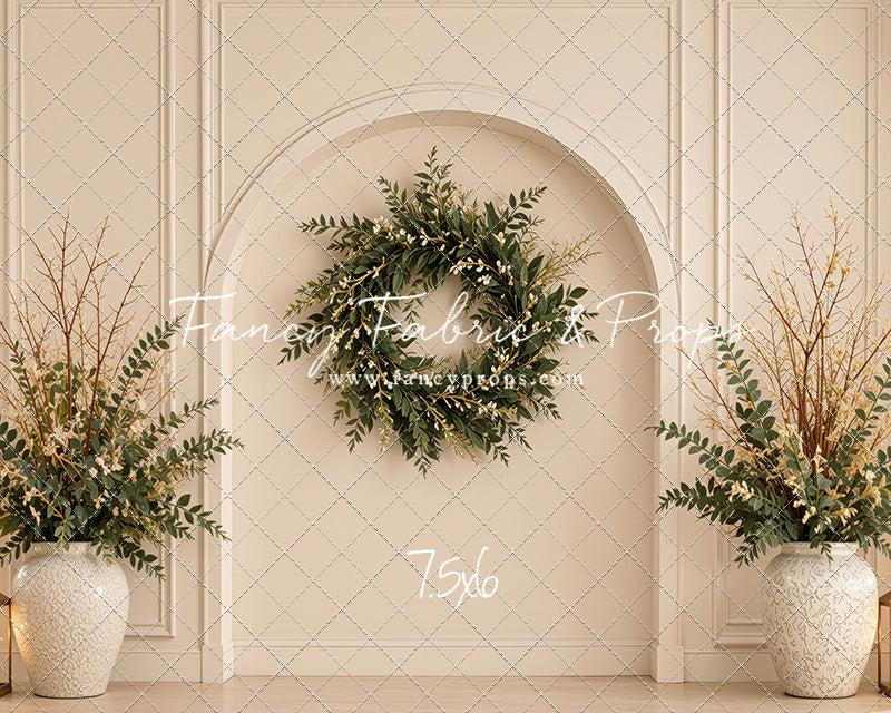 Ivory Evergreen Arch - With Sweep Option