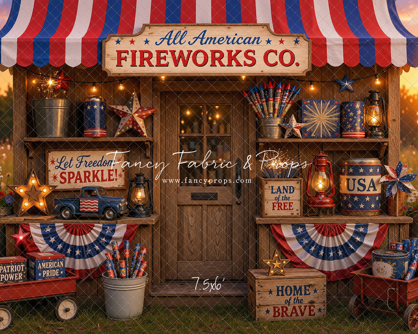 Liberty Sparks Fireworks Stand - With Sweep Option