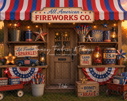 Liberty Sparks Fireworks Stand - With Sweep Option