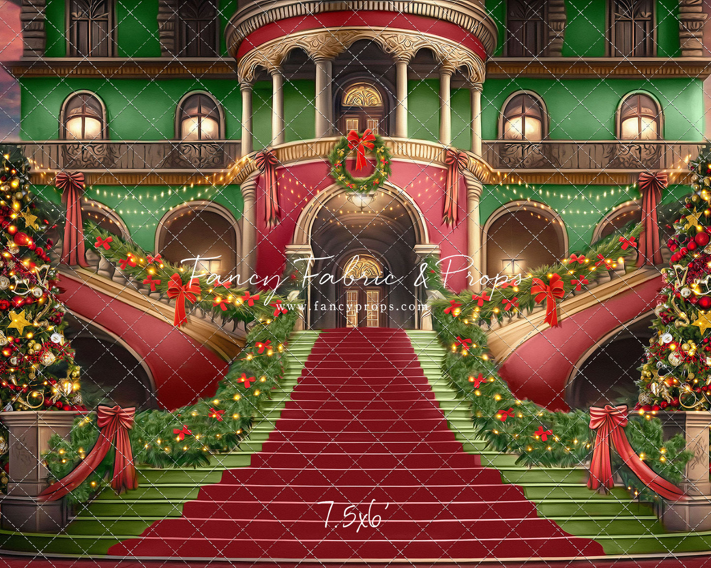 Merry Mansion- Red Rug - with Sweep Option