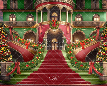 Merry Mansion- Red Rug - with Sweep Option