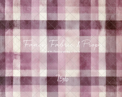 Mulberry Plaid - With Sweep Option