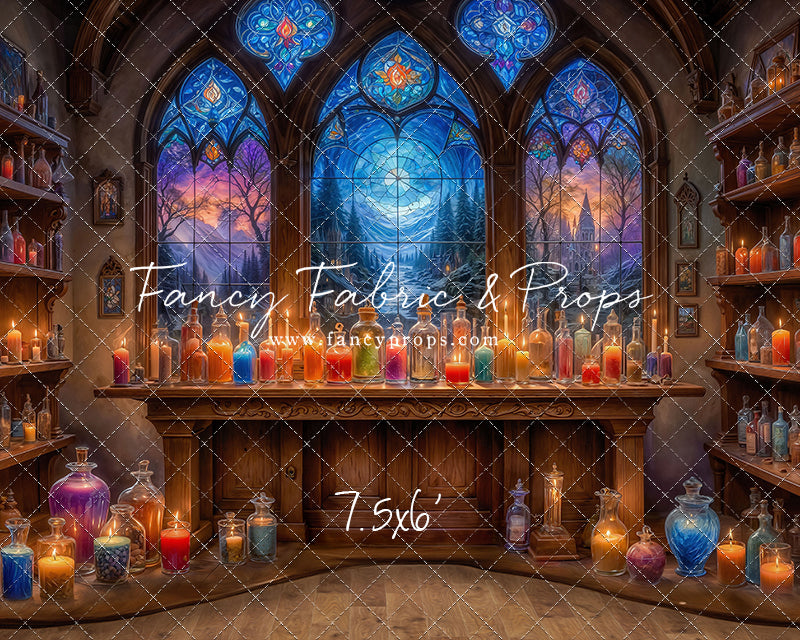 Mystic Potion Emporium - Wood Floor - With Sweep Option