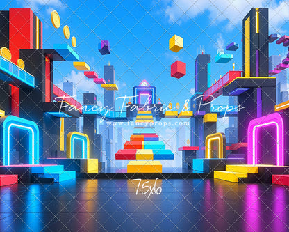 Neon Obby City - With Sweep Option