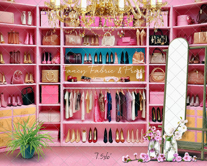 Nikki's Closet - Pink Carpet Option - With Sweep Option