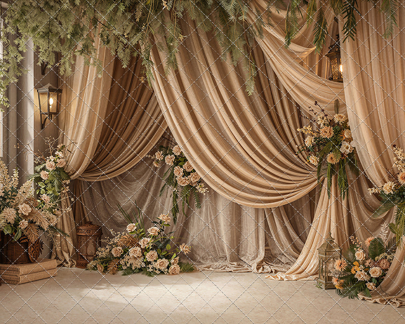 Olive Grove Drapes - With Sweep Option