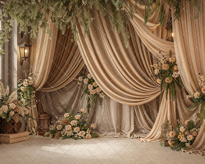 Olive Grove Drapes - With Sweep Option