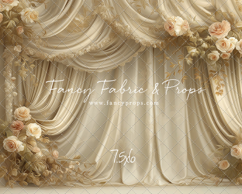 Petals & Silk In Ivory - With Sweep Option