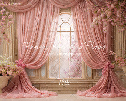 Pink Blossom Parlor - With Sweep Option
