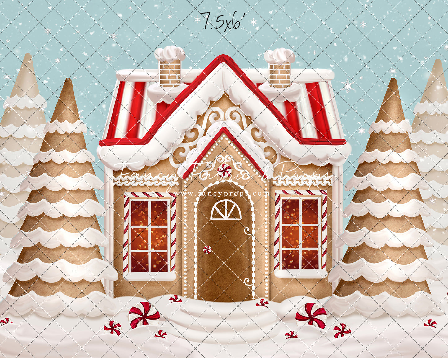 Pretty Peppermint Gingerbread House