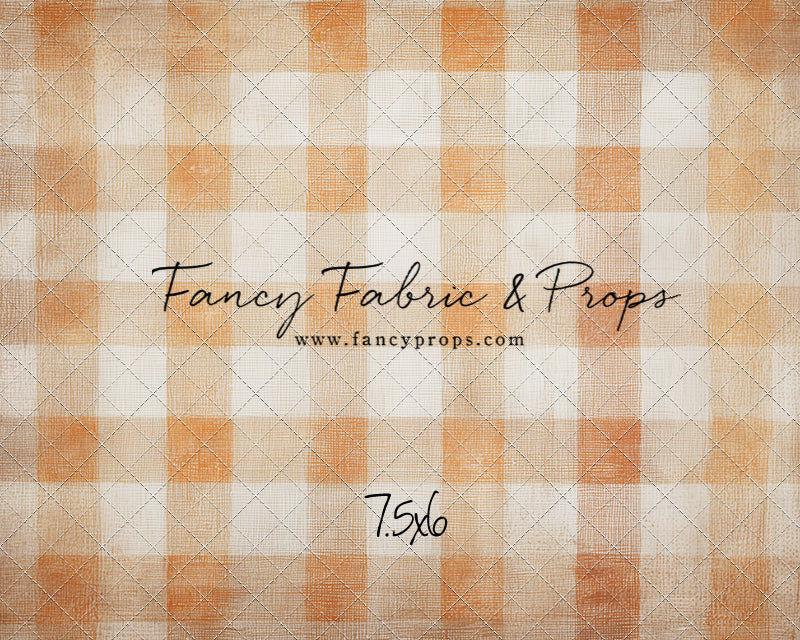 Pumpkin Patch Plaid - With Sweep Option