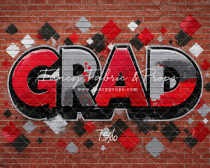Red, Black & Gray Grad - With Sweep Option