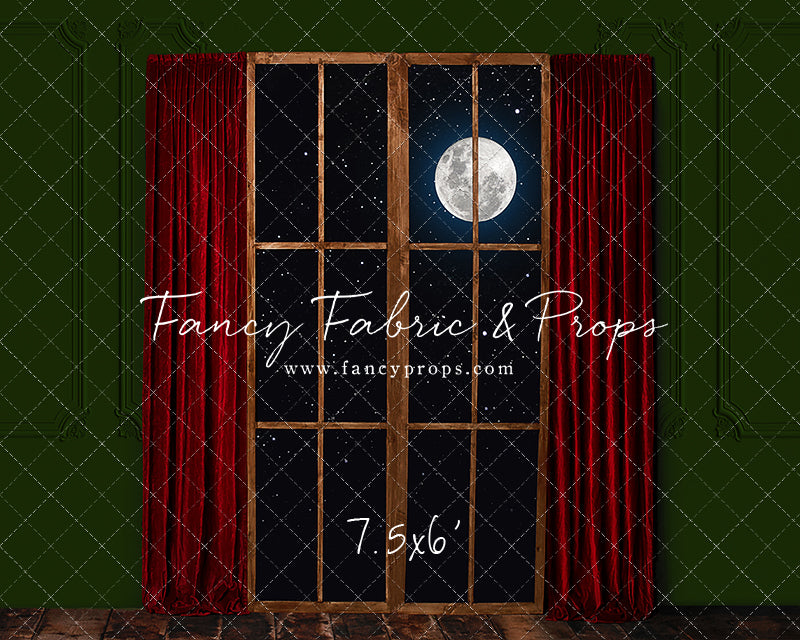 Red & Green Wood Window