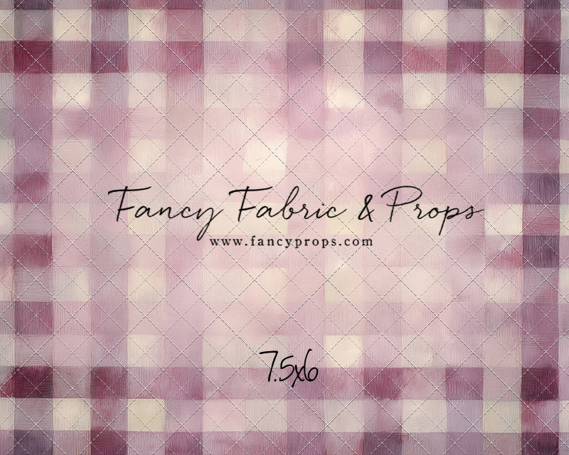 Rose Quartz Plaid - With Sweep Option