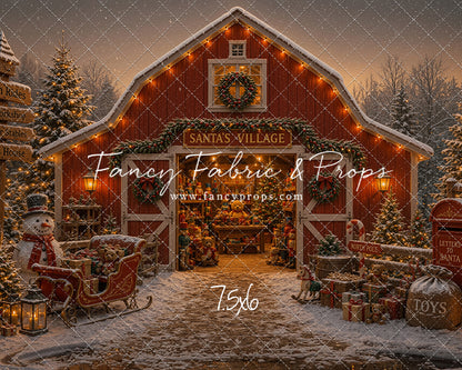 Santa's Village Barn - with Sweep Option