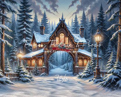 Santa's Village Entrance - With Sweep Option