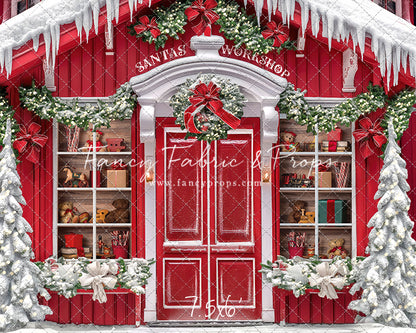 Santa's North Pole Village Workshop - With Sweep Option