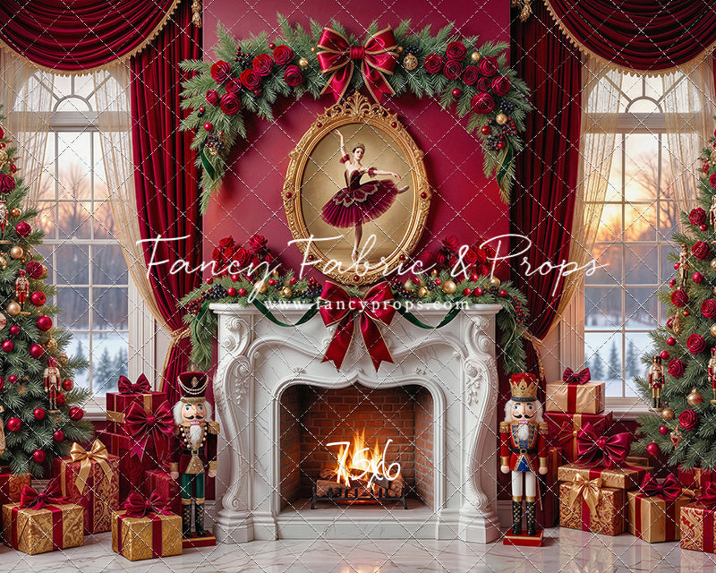 Scarlet Ballerina Christmas - with Sweep Option