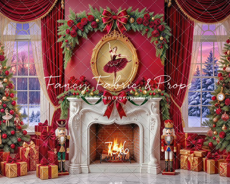 Scarlet Ballerina Christmas Room - with Sweep Option